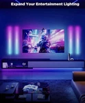 Govee Glide Lively Rgbic Led Wall Light Smart Control Color Changing Gaming Open. Price: $45.00.