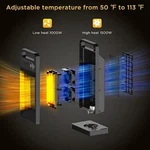 Nib Primevolve 1500W Oscillating Tower Ceramic Electric Space Heater With Remote New. Price: $69.99.