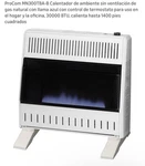 Procom MN300TBA-B Natural Gas Portable Heater 30,000 Btu Thermostat Vent-free Used. Price: $300.00.