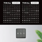 Tomall 200PCS Light Switch Labels Icon Stickers Household 100-WHITE New. Price: $16.69.