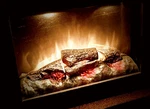 Electric Fireplace Insert Heater Log Flame Effect 34" 1500W- Adj Temp & Open. Price: $103.99.