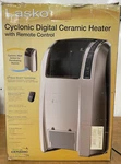 Lasko 1500 Watts Cyclonic Digital Ceramic Heater 5842 - No Remote Tested Used. Price: $100.00.