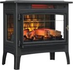 Duraflame DFI-5010 Infrared Electric Fireplace Stove Black Open. Price: $129.00.