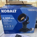 Kobalt 4000 Btu Personal Radiant Heater #4969647 New. Price: $31.85.
