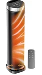 Vocrs PTC-SL2402 Ceramic Tower Heater 1500W Remote Oscillation Timer Black Open. Price: $39.99.