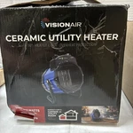 Visionair 1VAHCU10 1500/750W 10" Ceramic Utility Fan Heater Up To 160SQ Ft New Open. Price: $40.04.