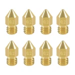Aokin Pcs 0.2MM MK8 Extruder Nozzles 3D Printer For Creality New. Price: $9.36.