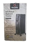 Pelonis Oil-filled Radiant Heater Adjustable Thermostat Model PHO15A2AGB Open. Price: $50.00.