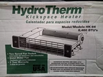 Hydrotherm 8460 But Kickspace Heater New. Price: $229.00.