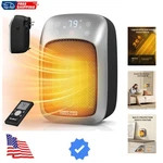 800W Plug-in Wall Space Heater With Remote, Small Outlet Adjustab... New. Price: $38.39.