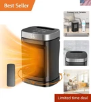 Quiet & Rapid 1500W Indoor Heater With Remote Control - Perfect For Any Room New. Price: $45.00.