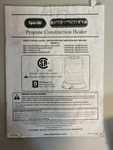 Dyna-glo Thermoheat Propane Construction Heater Installation Operations Manual Used. Price: $10.13.