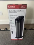Lasko Digital Ceramic Tower Heater Remote Control Safety CY20250 Open. Price: $25.00.