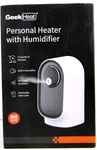 Geek Slim Oscillating Desktop Space Heater With Humidifier, White New. Price: $49.99.