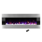 54" Electric Fireplace Wall Mounted Adjustable Heat Remote Backlight Color Timer New. Price: $279.99.