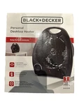 Black Decker Personal Desktop Heater Adj Thermostat Overheat Tip Safe New!. Price: $30.99.