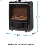 Electric Mini Fireplace Space Heater With Realistic 3D Flame, Stay-cool Body,... New. Price: $55.05.