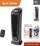 Compact 1500W Ceramic Tower Space Heater W/ Oscillation & Timer For Living Rooms New. Price: $239.43.