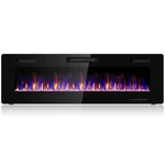 60" Electric Fireplace Recessed Ultra Thin Wall Mounted Heater Multicolor Flame New. Price: $299.99.