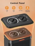 Pereysi 1000W/700W Space Heater Small Ceramic Thermostat PTC-SH002S Black Used. Price: $26.61.
