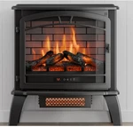 Style Selections Electric Fireplace Heater 5200 Btu Matte Black Infrared Space New. Price: $149.95.
