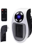 Brightown 450W Ceramic Portable Heater Remote Control Timer Rotatable Wall Plug New. Price: $26.00.