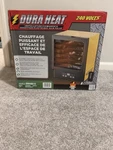 Dura EWH9615 240V Electric Space Heater, Remote Control, Wall Mount, 10000W New. Price: $159.99.