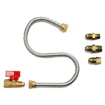 Mr. Heater Universal Gas Appliance Hook-up Kit W/ On/off Valve Flexible Line New. Price: $16.95.