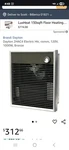 Dayton 2HAC4 Electric Htr, Comm, 120V, 1000W New. Price: $170.00.