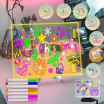 Fanrui Glowing Led Kids Drawing Board With Colors & Night Light 11.8"X7. New. Price: $25.16.