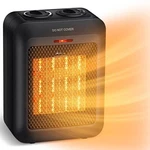 Givebest Portable Ceramic Space Heater, 1500W/750W Electric With Overheat New. Price: $55.99.