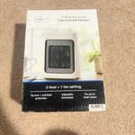 Mainstays 1500W Ceramic Fan-forced Heater, Adjustable Thermostat, Portable New. Price: $24.93.