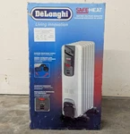 New Delonghi Safe Electric Oil-filled EW0507W Radiator Heater Indoor. Price: $99.99.