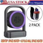 2PACK 500W Portable Electric Small Space Heater & Plug-in New. Price: $28.81.