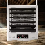 Newair 10000W 240V Hardwired Electric Garage Workshop Heater Fan Forced 1605 Sq. Price: $319.99.