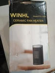 Winhl PTC-150A Ceramic Fan Heater Black Desk/tabletop Electric New. Price: $24.99.