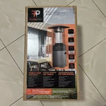 New Sealed Flamepro Table-top Patio Heater With Adapter Hose, Two Tone. Price: $74.99.