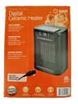 Soleil 1500W Digital Ceramic Electric Space Heater Open. Price: $21.75.