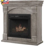 Dual Fuel Ventless Gas Fireplace With Mantle Halifax Adjustable Thermostat New. Price: $2231.18.