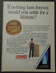 1989 Lennox Pulse Gas Furnace Ltd. Lifetime Warranty Magazine Ad Used. Price: $14.99.