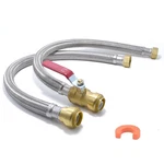 24 Inch Water Heater Connector Kit 3/4" Ball Valve X Fip, S... New. Price: $56.35.