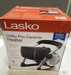 Lasko 1500-WATT Electric Pro-ceramic Utility Portable Space Heater LKO-5919 New. Price: $55.55.