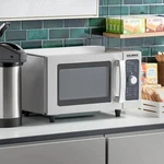 Solwave Stainless Steel Commercial Microwave With Dial Control - 120V, 1000W New. Price: $279.99.