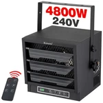 Kimetti Electric Garage Heater 4800W Mountable, Adjustable Thermostat, & Remote Open. Price: $80.00.