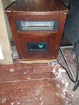 Intertek Infrared Heater 1500W Solid Oak Cabinet Digital Display SGH-W-6-WIQ Used. Price: $40.00.