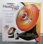 Presto Dish Plus Parabolic Electric Heater 1000W 120V Open Box. Price: $93.99.
