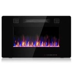 30" Electric Fireplace Recessed Ultra Thin Wall Mounted Heater Multicolor Flame New. Price: $129.99.