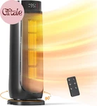 Space Heaters For Indoor Use, 1500W, With Thermostat, 24H Timer, 90 Oscillating New. Price: $72.56.