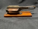 Tobacco Plug Cutter Antique Cast Iron E. Holmes Patent June 26, 1866 Used. Price: $195.00.