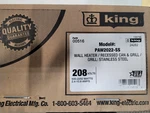 King PAW2022-SS Stainless Steel Wall Heater 208V 2250W Open. Price: $875.00.